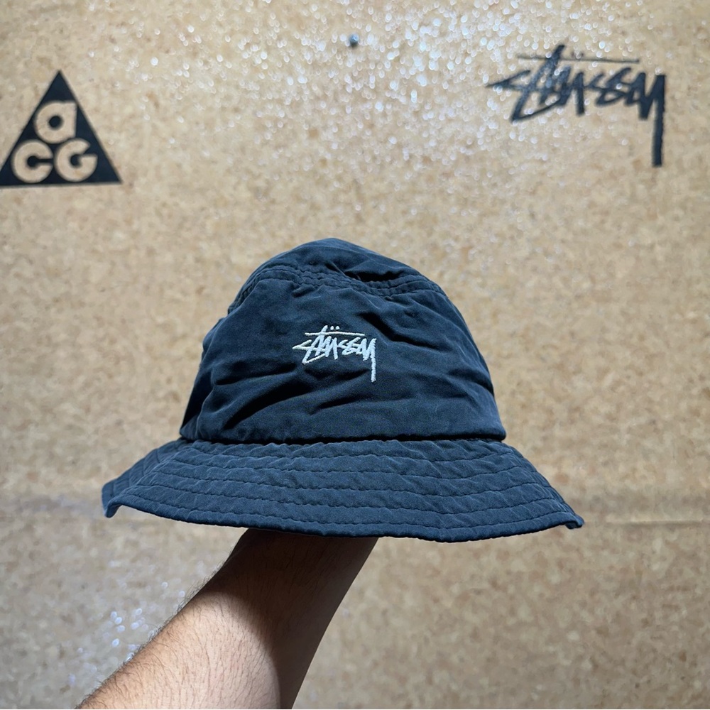 Stussy Bucket Hat Sz S/M Black
